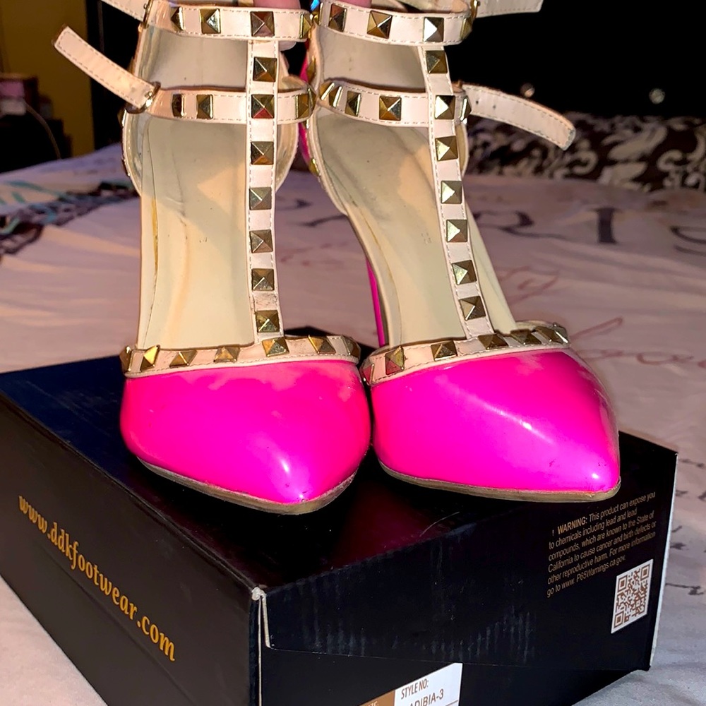 Hot pink heels